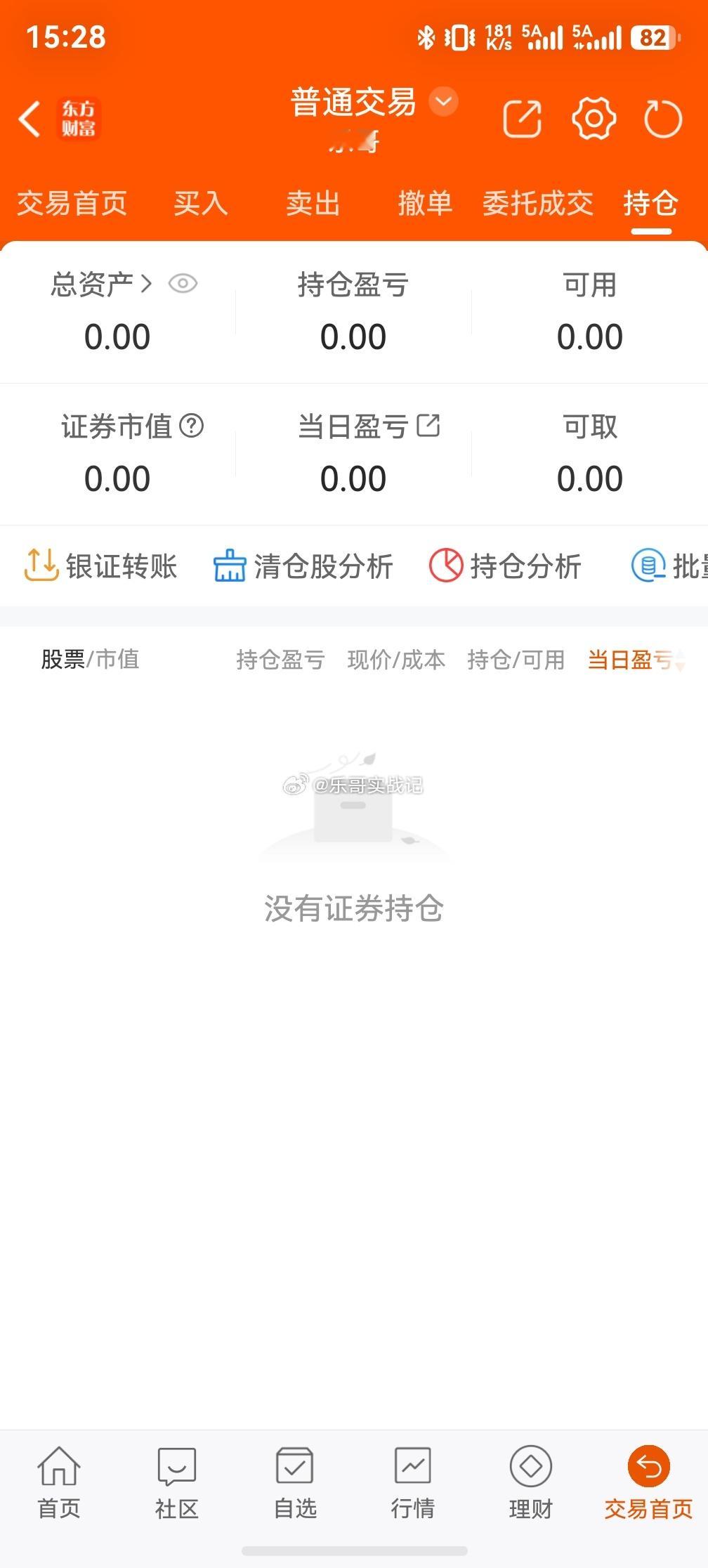 有没有空仓观望的[捂脸哭]个人持仓记录，不构成投资建议！​​​
