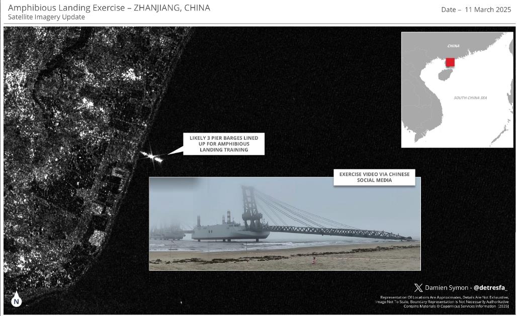 当地时间3月13日，美国《战区》网站作者达米安·西蒙在其个人社交媒体上发表文章称