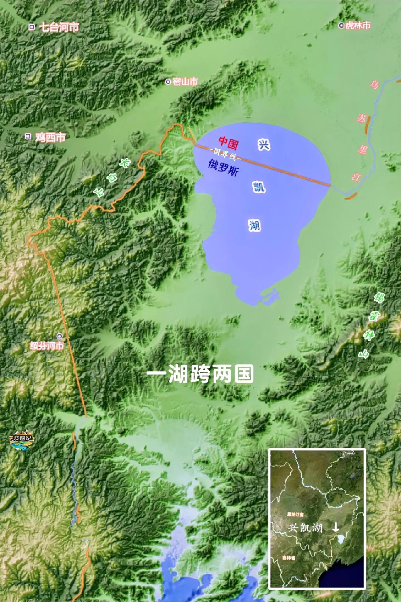 不一样的国界：一湖跨两国兴凯湖不仅是界湖，湖体的北部区域属于我国黑龙江