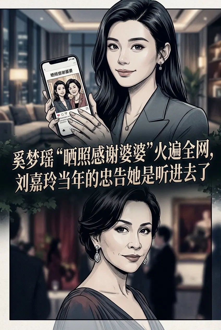 奚梦瑶“晒照感谢婆婆”火遍全网，刘嘉玲当。年的忠告她听进去了