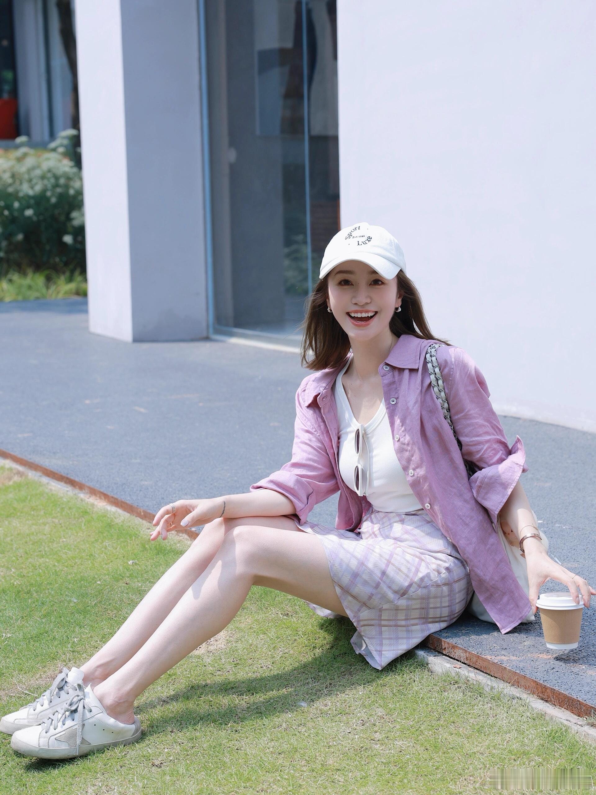 ootd韩系松弛感，被问爆的淡紫色系穿搭公式这套淡紫色穿搭被追着问了一路～