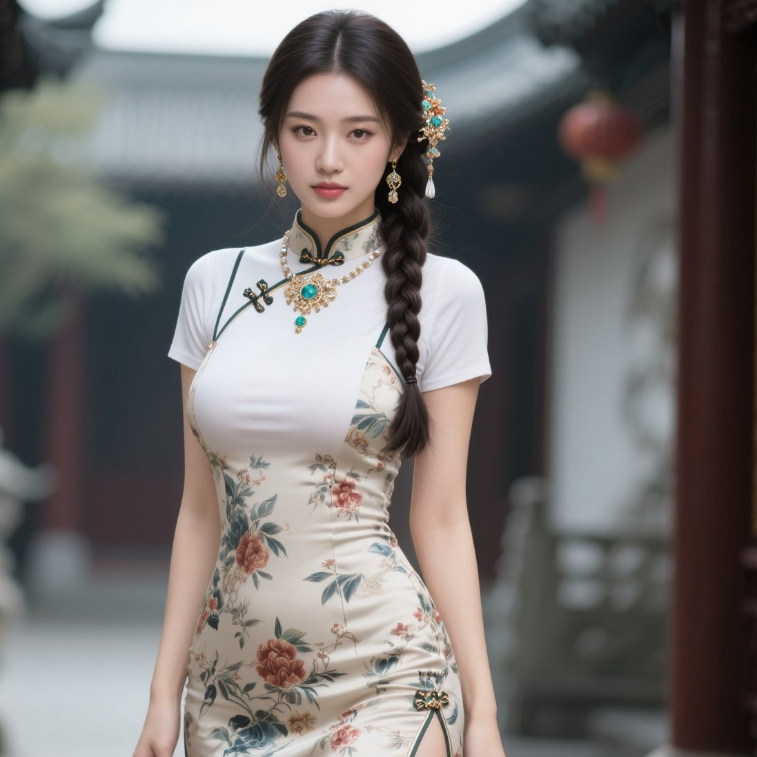 丰腴美人最风光，霓裳轻舞韵悠扬