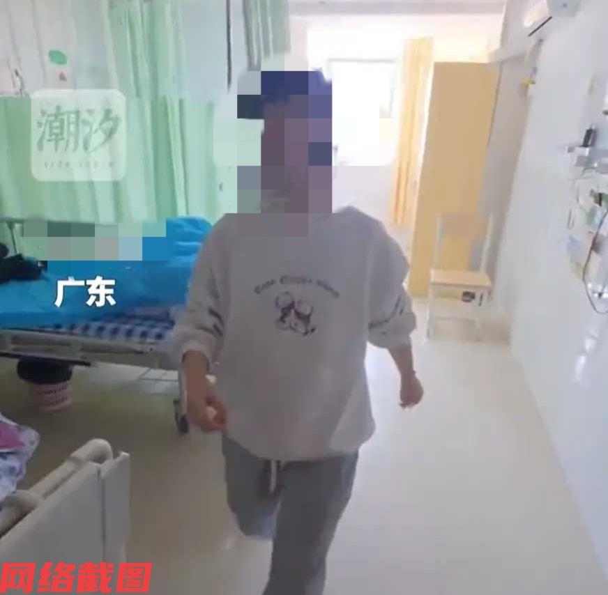 广东有女子在医院陪家人住院。女子在中午时花十五元给自己点了一份外卖，只是女子