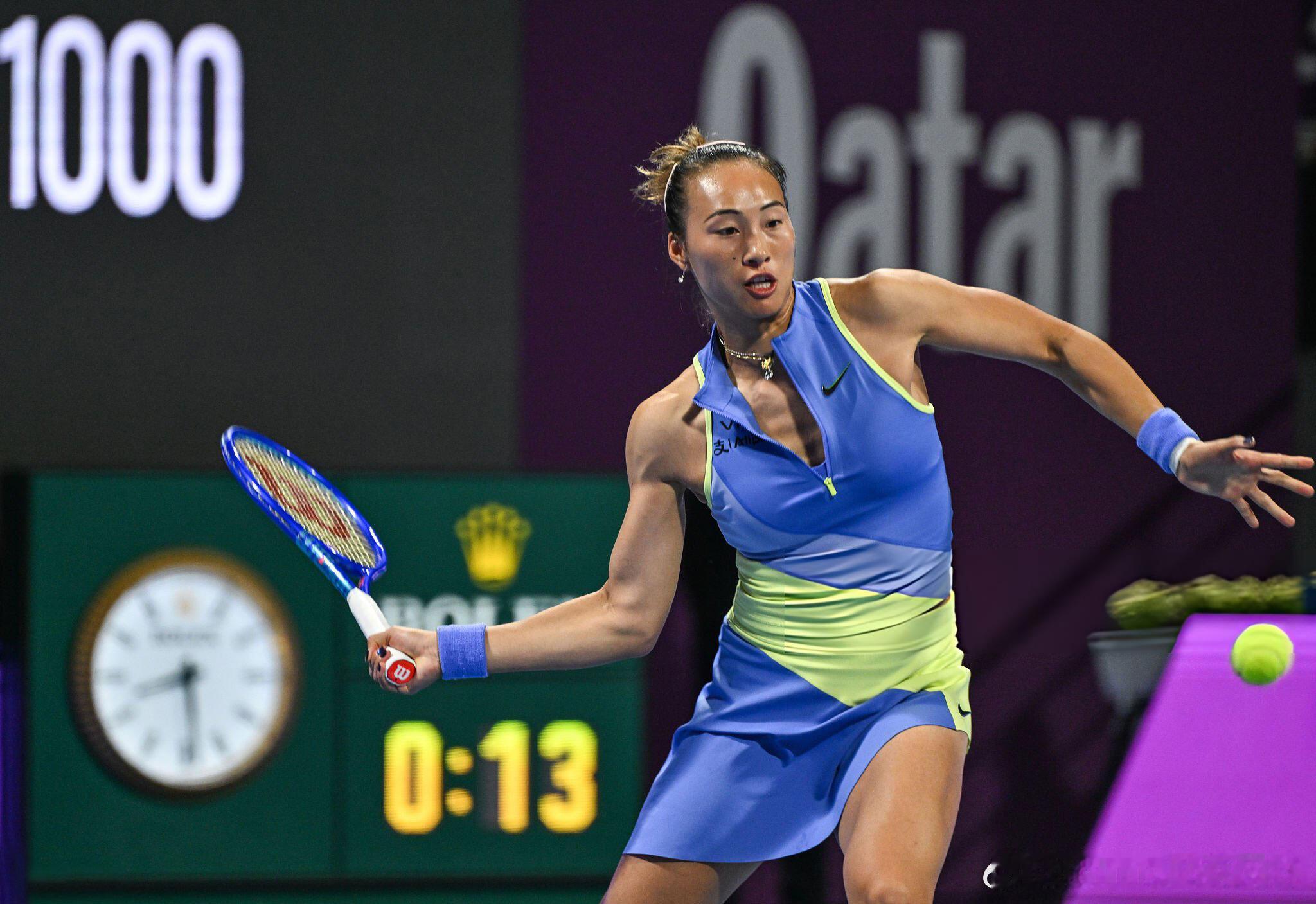 WTA迪拜郑钦文可能的晋级之路首轮：资格赛球员R2:陶森R3:亚历山德罗娃1/4