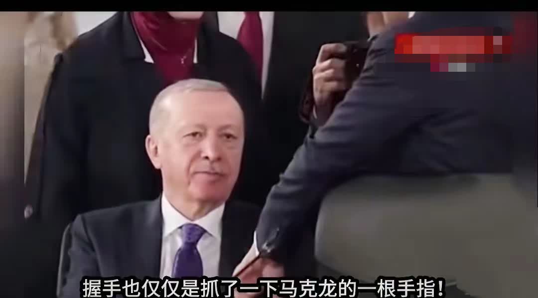 家人们快来看热闹！在外交场合上，埃尔多安和马克龙握手时来了波神操作！土耳其总统紧