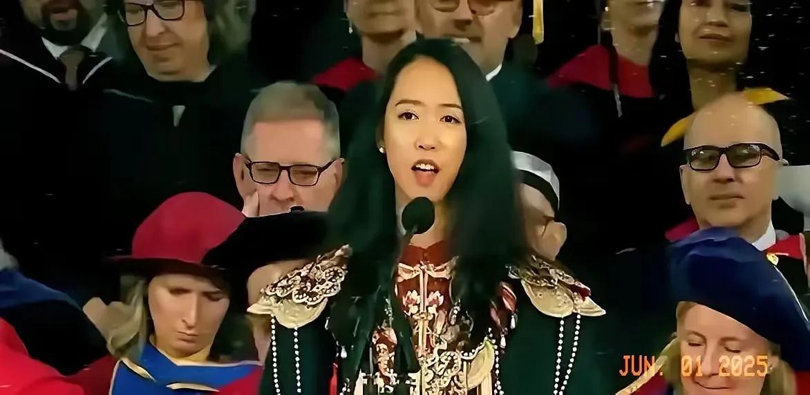 王铎：青岛女孩登哈佛，一口“青英”震世界朋友，图片上的这位正在就读哈佛大学公