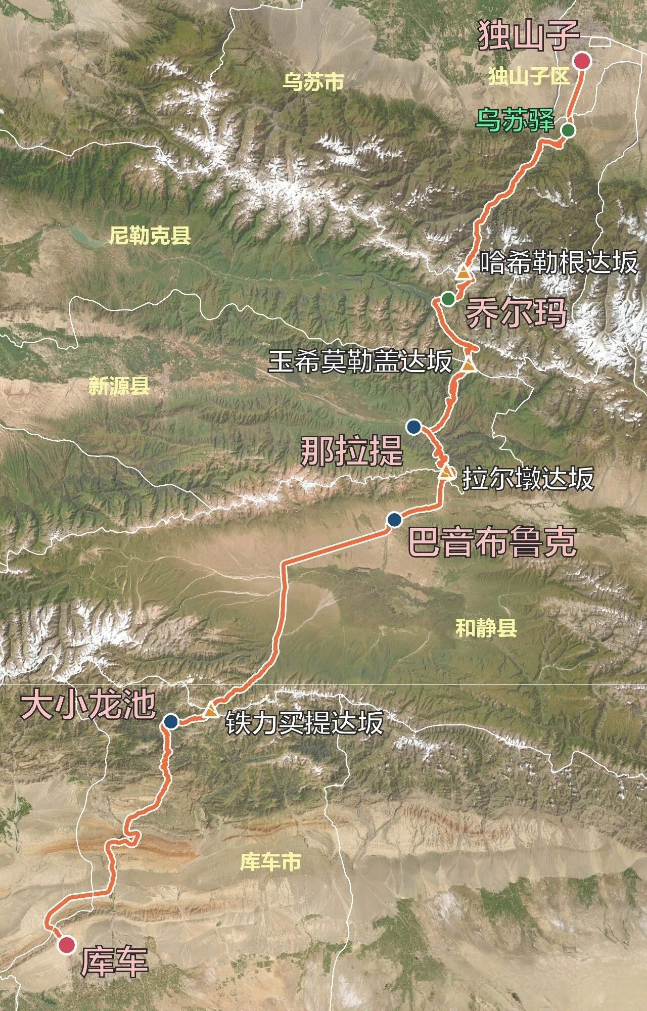 独库公路，自驾爱好者的梦幻天堂！它身为连接新疆南北的国道217线南段，北起始于独