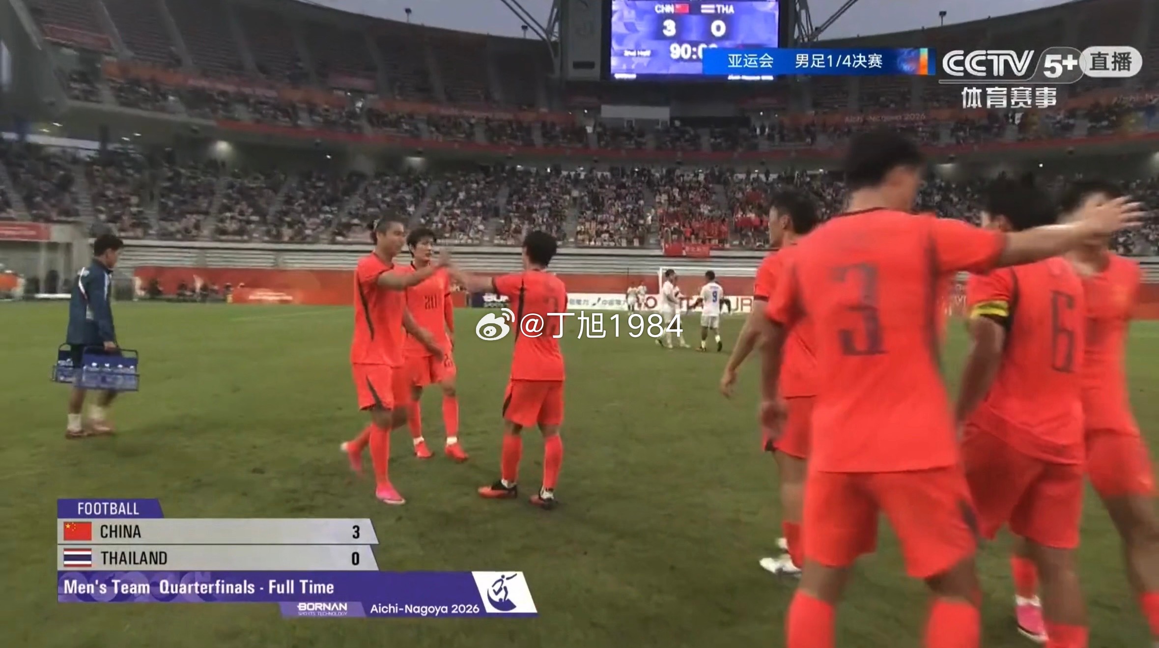 中国男足亚运队3-0大胜泰国，轻松晋级亚运会4强~3-0的比分有点出乎赛前的预料