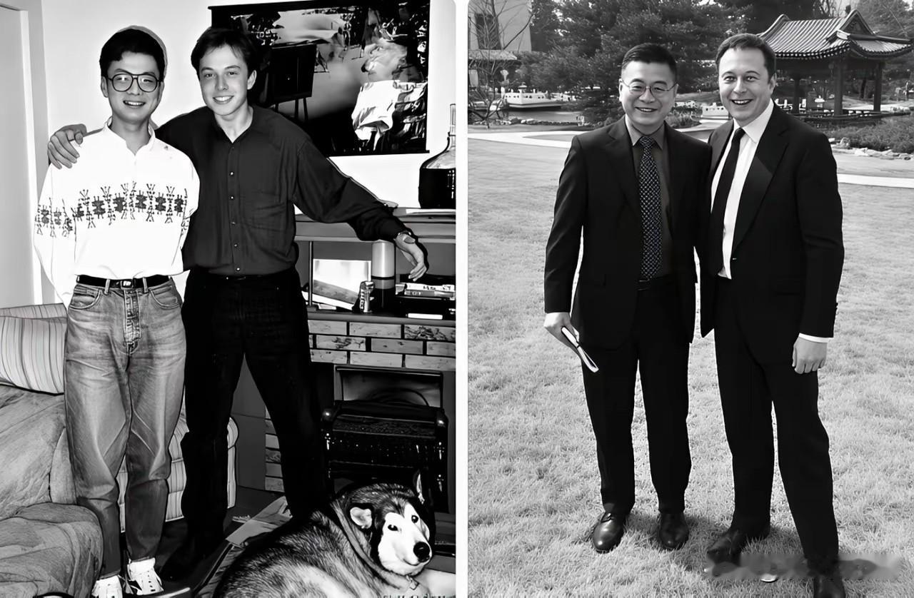 同样两个人，相隔34年的时间！
