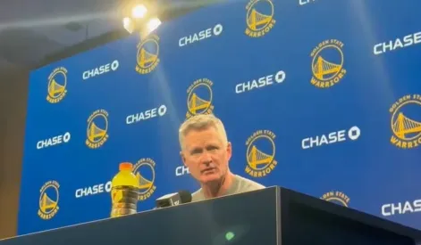 NBA常规赛勇士以111-118不敌骑士赛后，勇士主帅史蒂夫-科尔接受媒体采