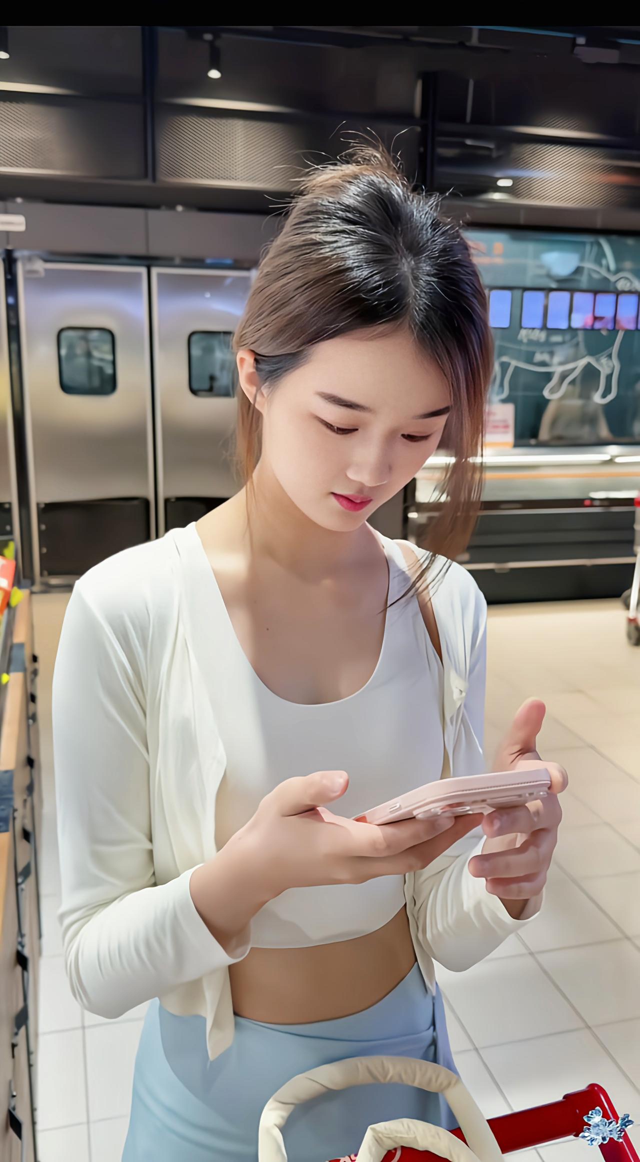 这位小姐姐看上去透着仙气和灵气，就像仙女一样。