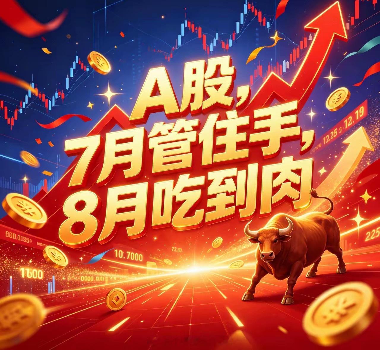 7月管住手，8月吃到肉7月是一个剧烈震荡的月份，是因为机构调仓换股，所以筹码未拿