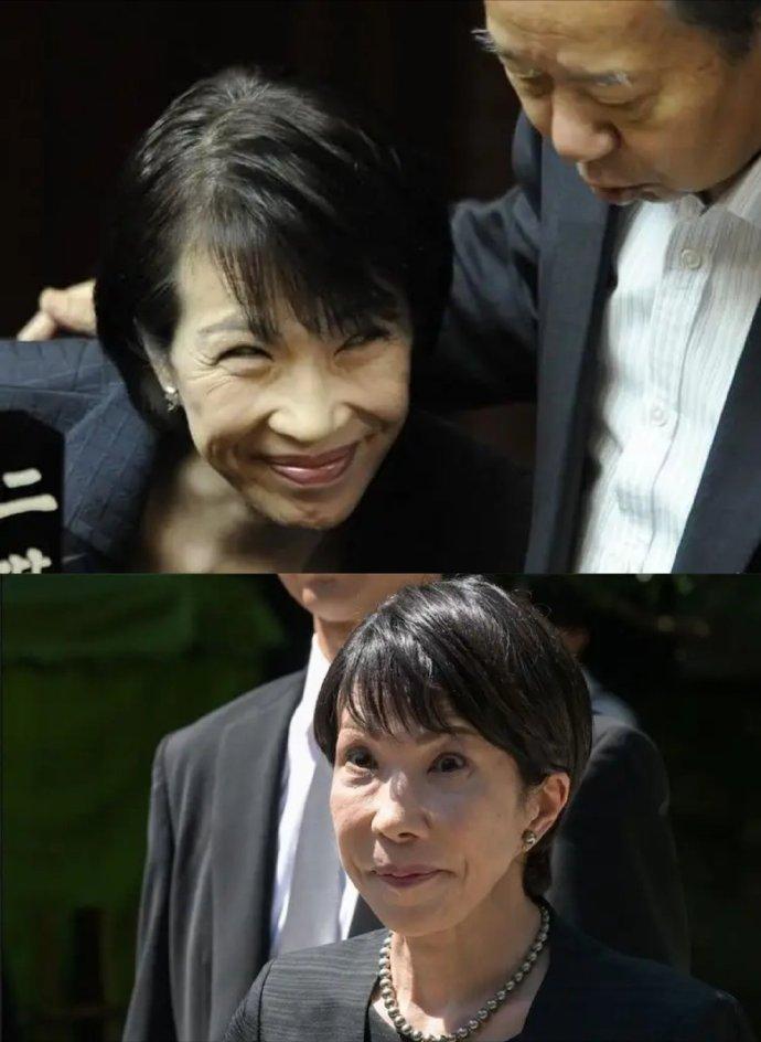 高市早苗的笑容很吓人，这是小泉进次郎的竞选团队在给他刷好评的时候，对她的“抨击”
