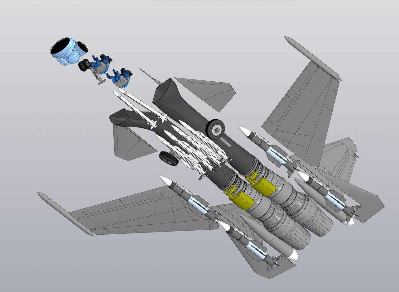Su-47“金雕”（雷达、导弹和发动机）