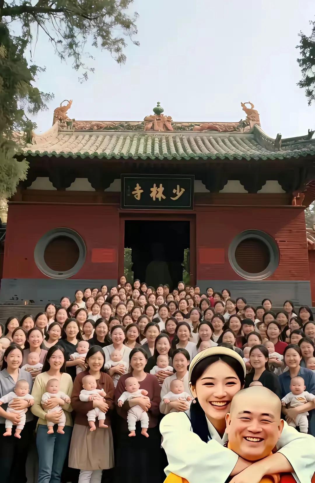 这是谁制作的图片？这不是侮辱少林寺吗？而且也是对AI的不尊重啊！做人要讲究德行，