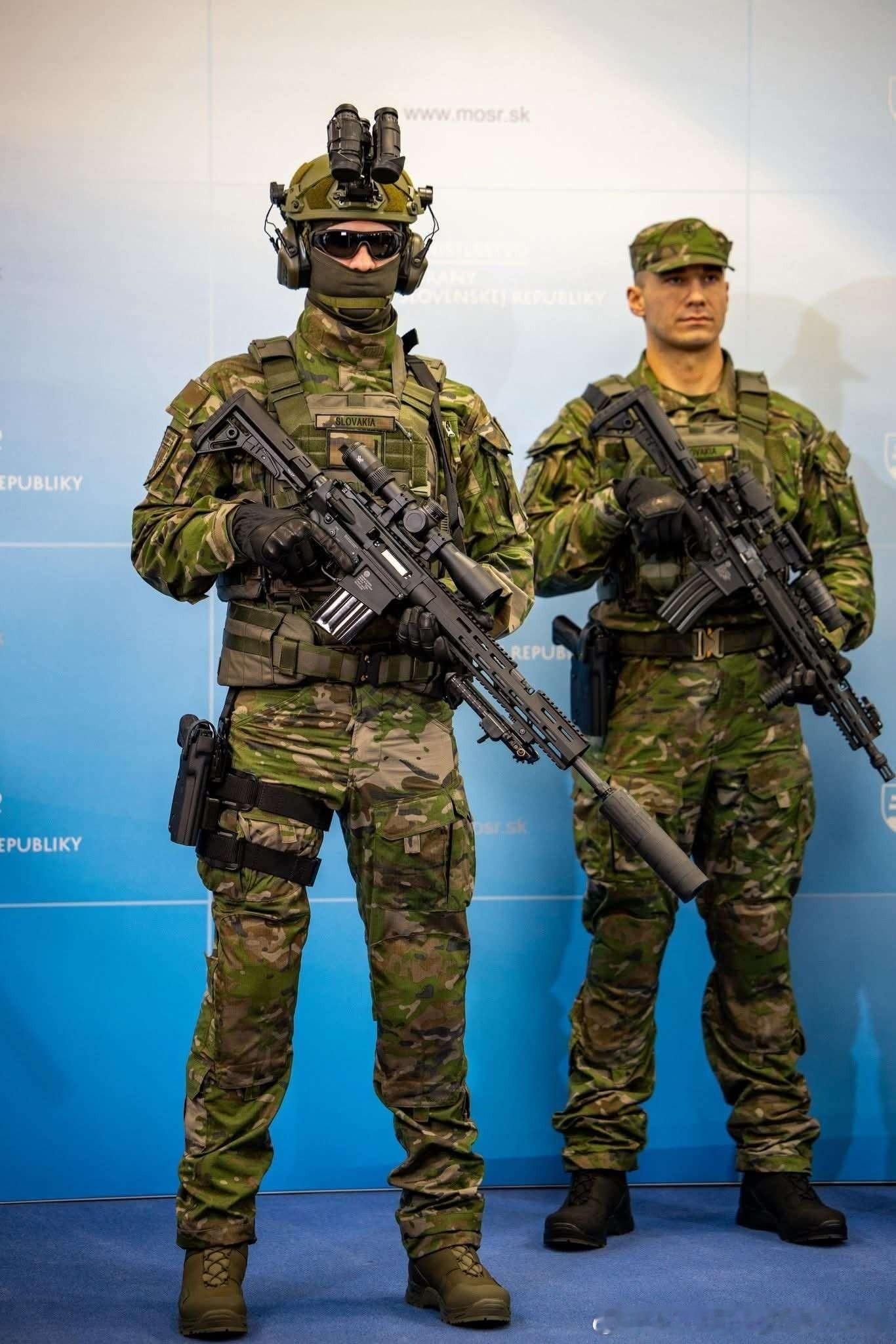 斯洛伐克武装部队展示了采用全新迷彩图案的新制服、新个人装备和由斯洛伐克GRAND