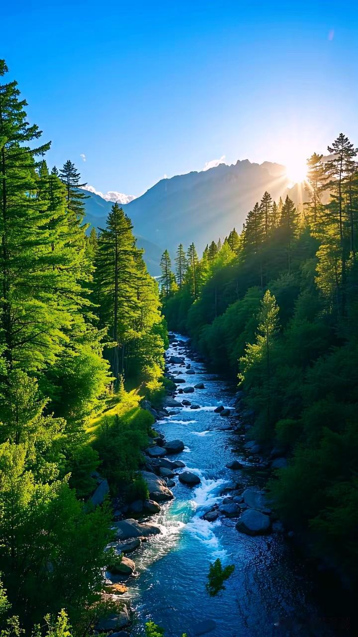 青山绿水美景画分享