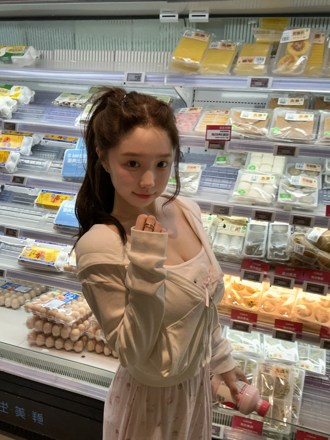 奶呼呼的纯欲兔兔布贴吊带！！～