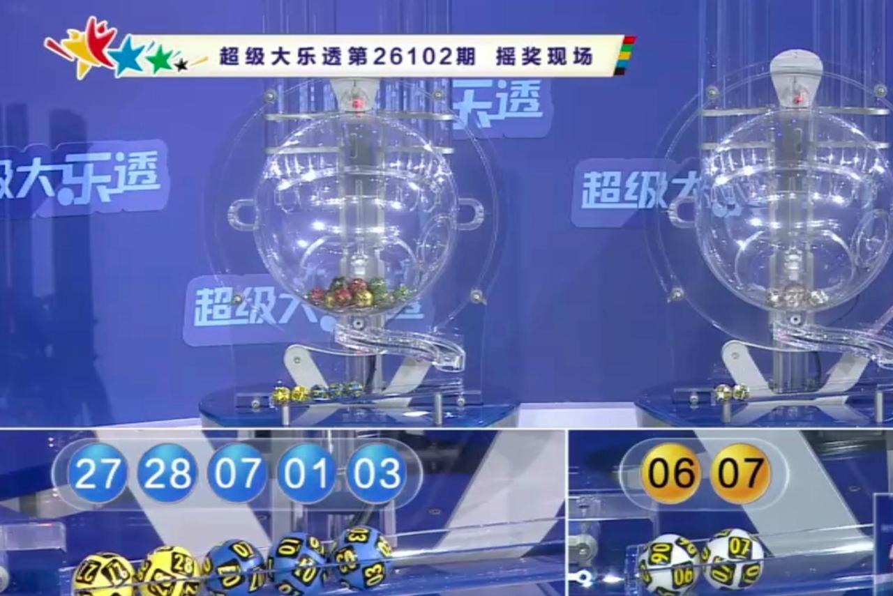 有人发现今晚大乐透的0103072728+0607按大小重新排列后是广