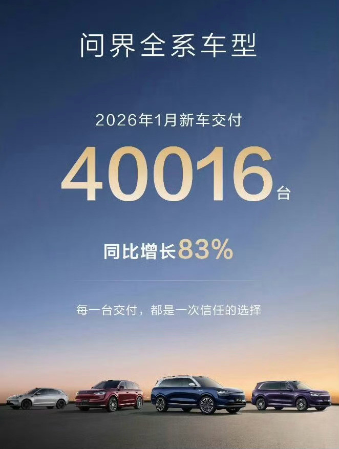 我去！看到问界M7交付10万辆了，但仔细一算，从1月5号或6号到2月5号交付了3