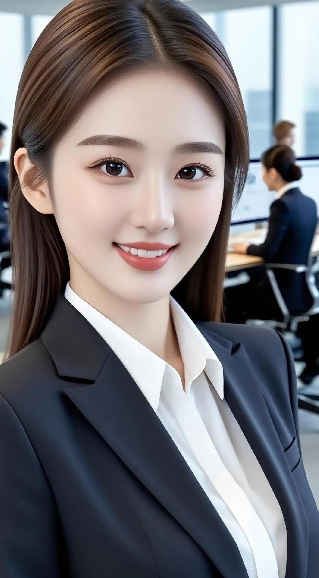 职场萌妹，微笑面对每一天！😊✨