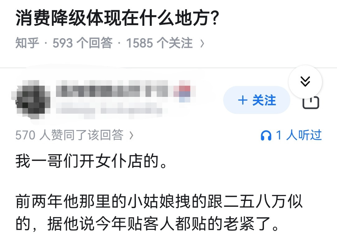 消费降级体现在什么地方？​​​