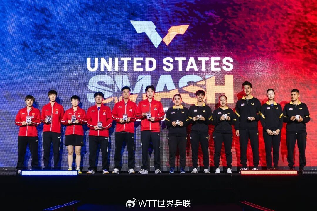 #美国大满贯中美两队联合训练#2026年WTT美国大满贯，中美两国运动员联合训