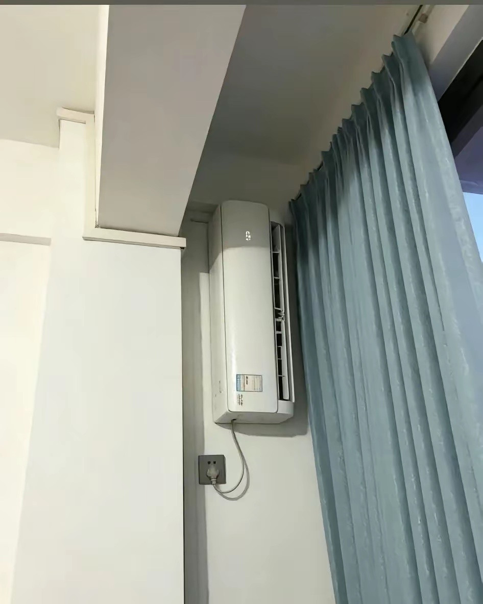 第一次见这样装空调的
