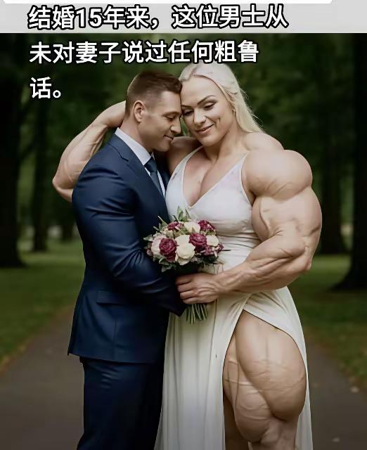 不是不想杠，是实力完全不允许。娶到这样的老婆，再粗鲁的男人也会变成一只温顺的羔羊