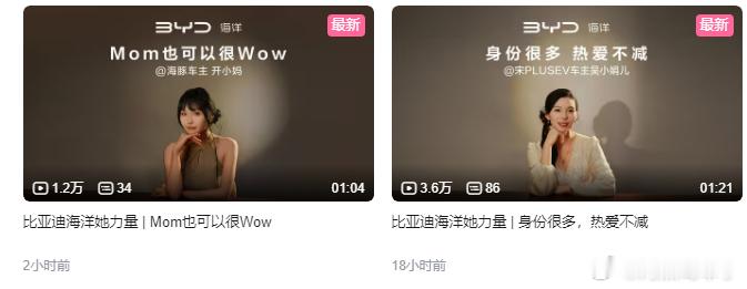 现在车企有点风声鹤唳，比亚迪海洋发的两条她力量被评论区冲后都删了，我看封面内容其