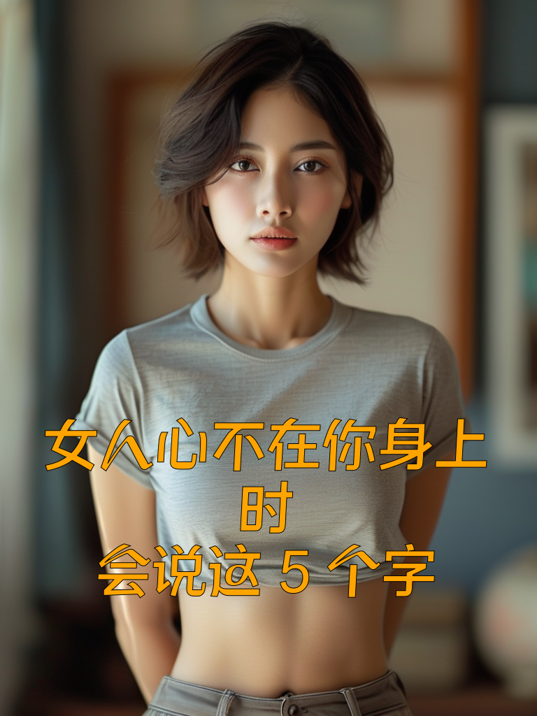 女人心不在你身上时，会说这5个字