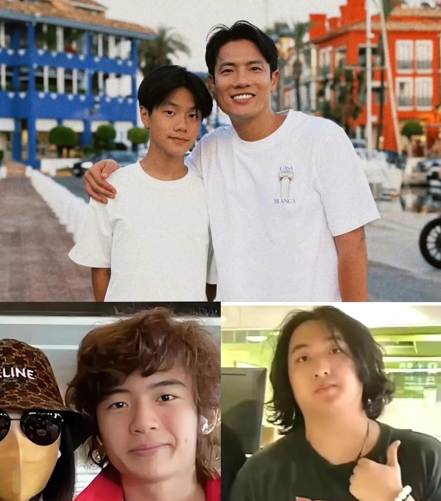 看到吴镇宇儿子我忍了看到谢霆锋儿子我也忍了但是当我看到杨千嬅儿子，我真的绷不