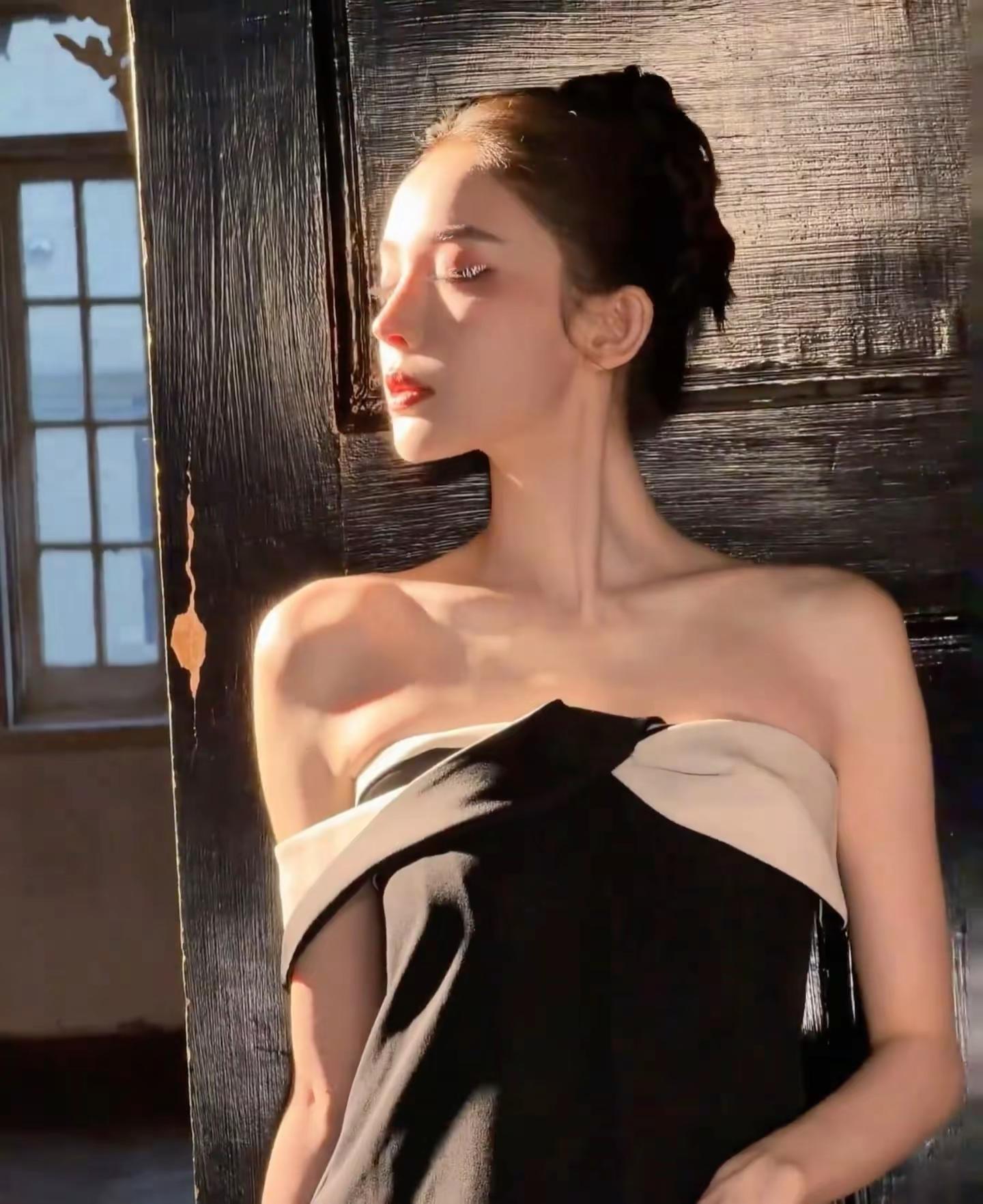 娜扎是真美得永远没有极限🥹娜扎绝美瞬间人像摄影高级骨相美女明星对镜拍