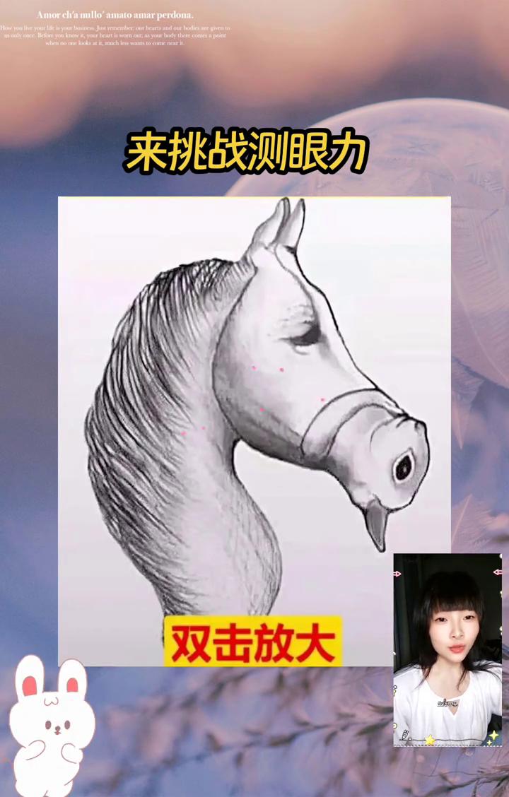 来挑战测眼力。这张图上有只兔子，能看出来的人绝对很厉害。如果一分钟之内能找出来