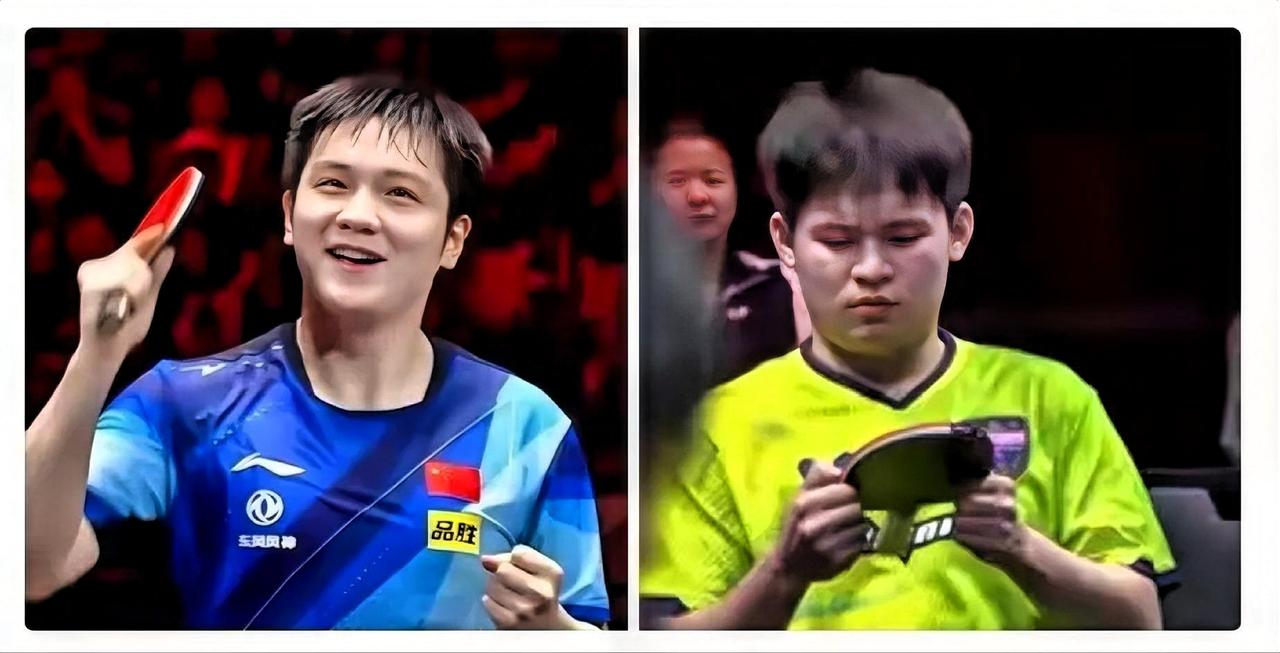 樊振东夺得冠军后，场上的这一幕太搞笑了！石头弟弟端详着自己的拍子，产生了怀