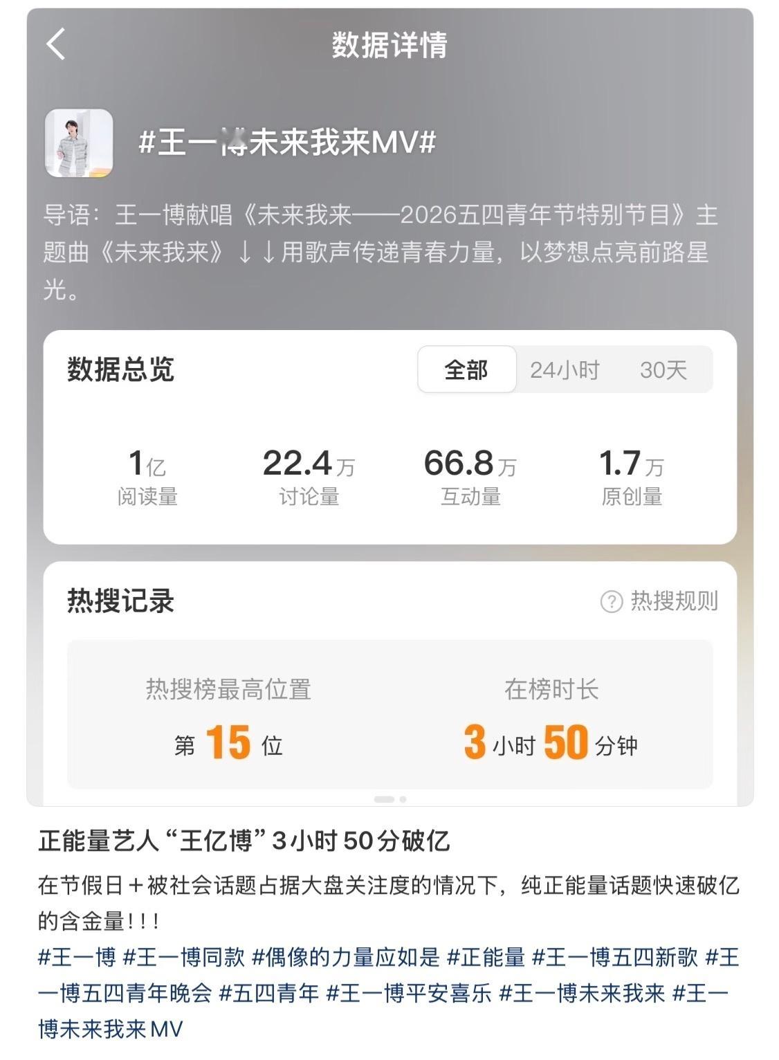 王一博未来我来太燃了王一博为五四青年节录制未来我来王亿博☝🏻