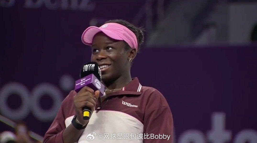 姆博科在多哈决赛不敌卡洛琳娜·穆霍娃后亚军🥈发言：