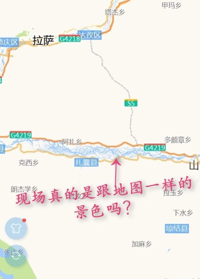 这题我会：现场真的是和地图一样的景色吗？就问你震撼不震撼[呲牙笑][呲牙笑][呲牙笑]