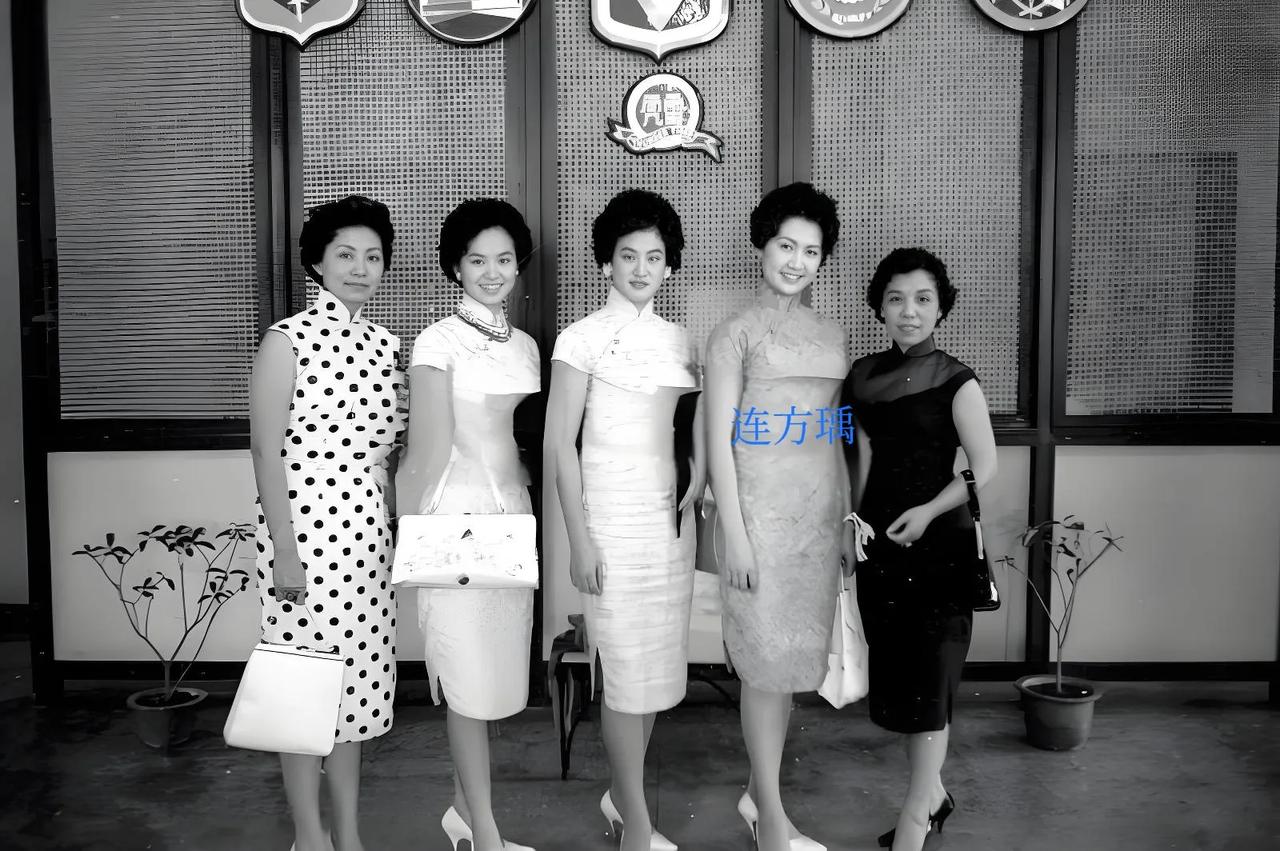 1962年，连战夫人方瑀，一张罕见的照片，那时候尚未出阁，很有气质1962年