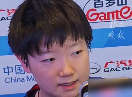 孙颖莎期待对战复出的朱雨玲。赛后谈到半决赛，孙颖莎表示非常期待：“我觉得会是一场