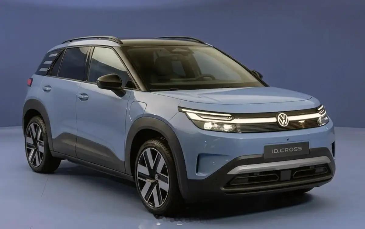 大众ID.Cross实车提前曝光图1为此前概念车，图2为大众ID.Cross实