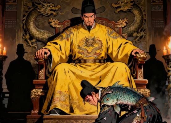 1393年，蓝玉被处死当天，朱元璋走进牢房，屏退左右，对蓝玉低声说了一句：“你的