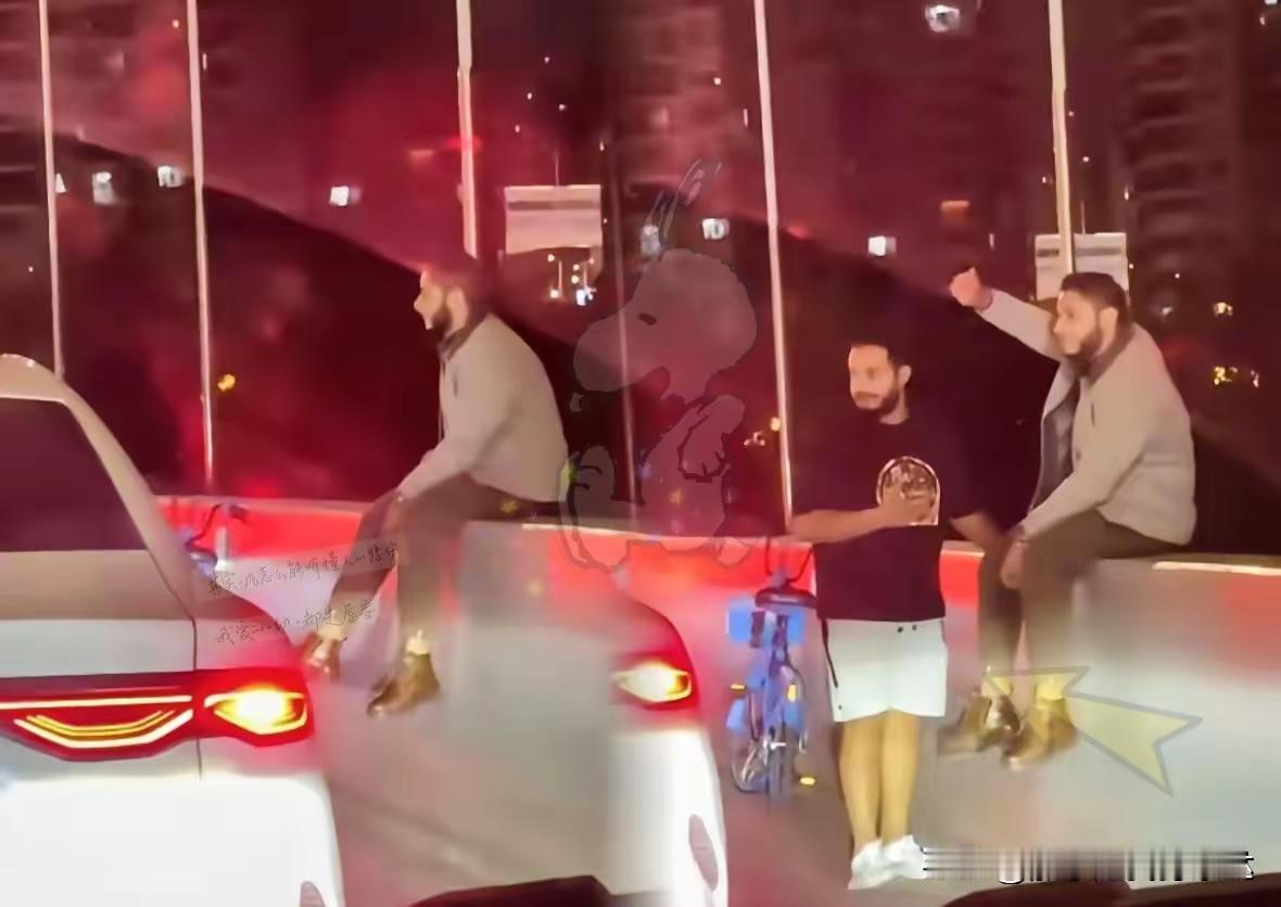 “滚回自己的国家！”上海高架上这一幕，谁看了能不窝火？​俩外国人骑着共享单车就