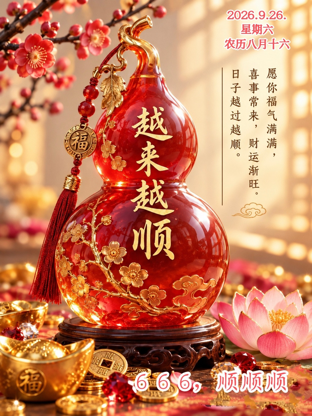 🌹💖万事皆顺遂💝🌷💞²º²⁶/₀₉.26.八月十六💕🌺周末愉快,