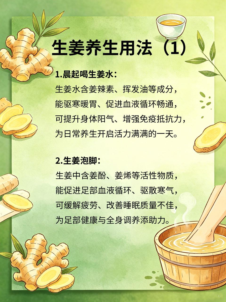 生姜这样用，比吃补品还养人生姜是厨房常见的食材🫚，很多人只用来炒菜、去腥，却