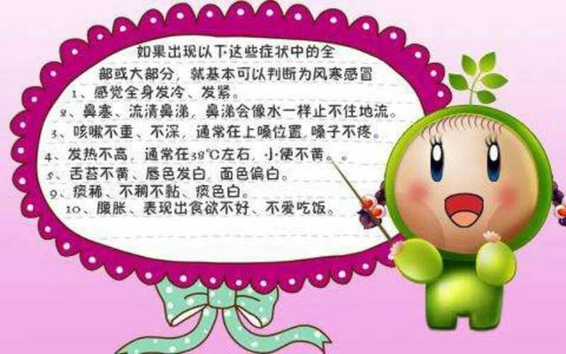 风寒感冒的症状及用药指导