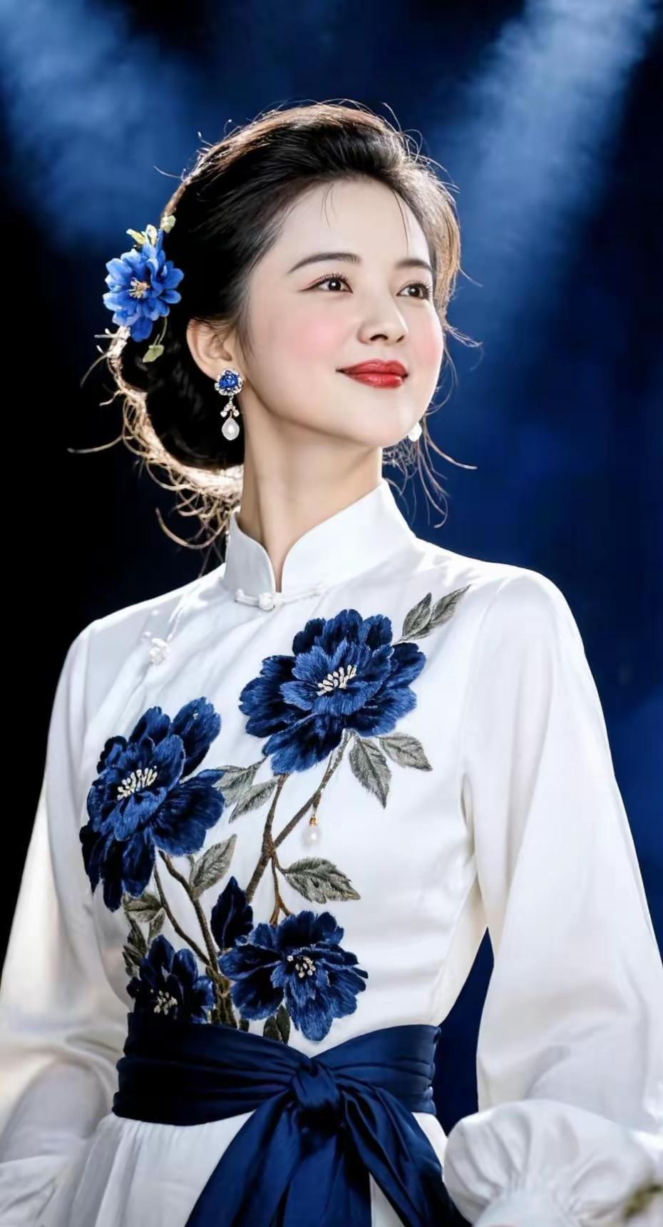 花色旗袍好看吗