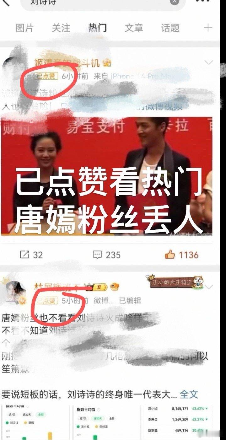 被唐嫣粉丝笑晕了能不能不要这么低能弱智[捂脸哭]打不过别人自家热门被屠挽尊得我都