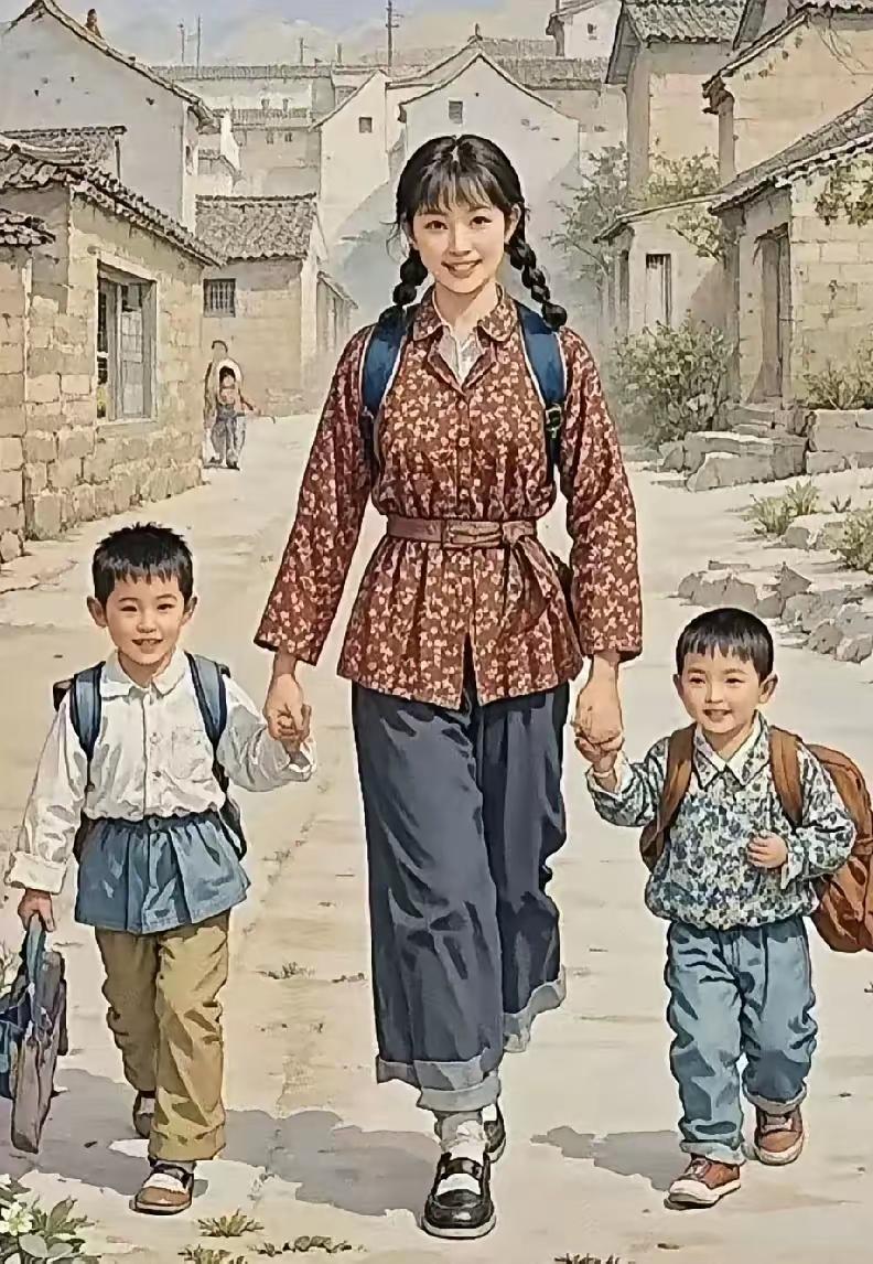 这次不是找人脸，是找真人。说图中有6个人。大面上1个母亲领着2个孩子，后面墙角那