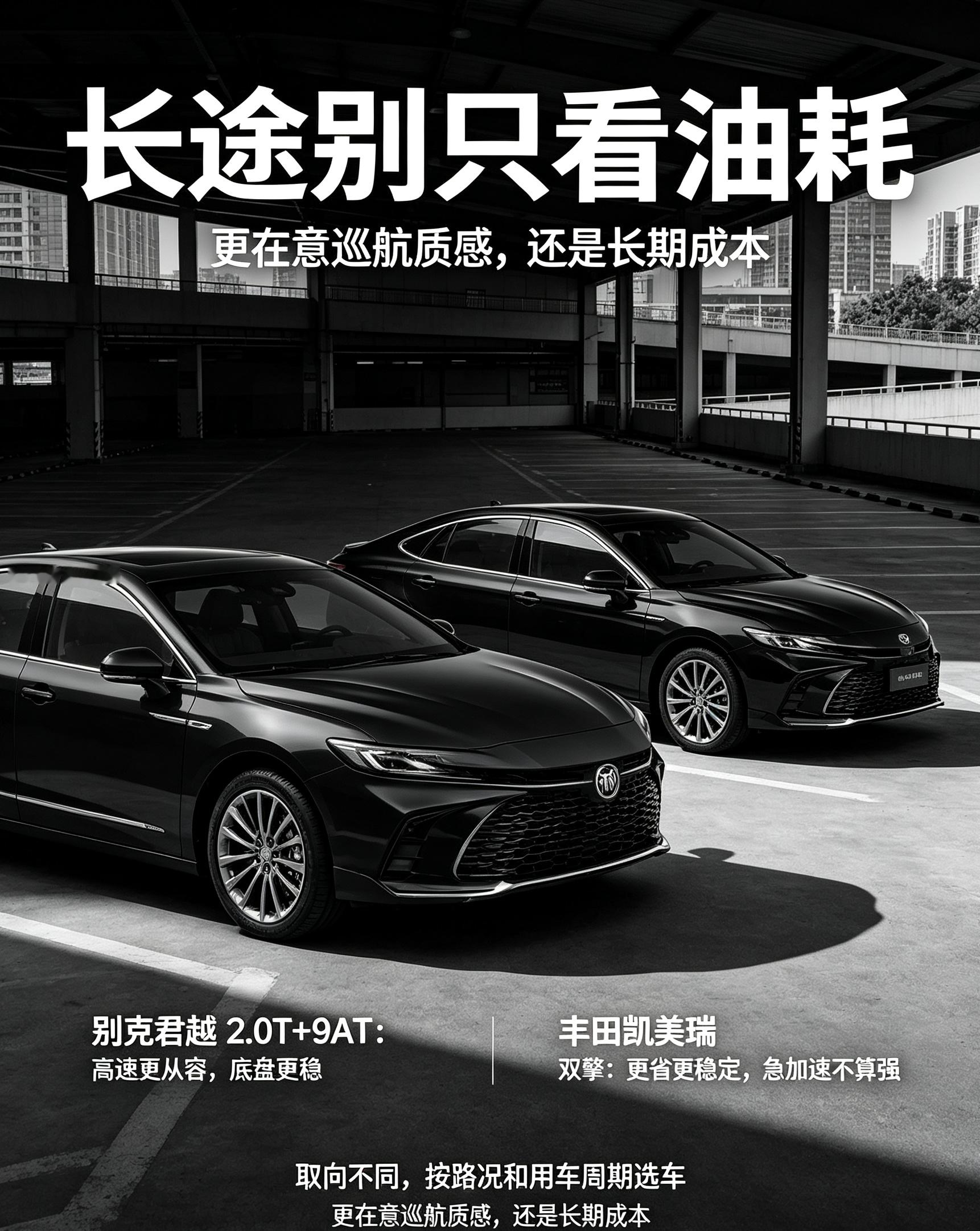 不少准备跑高速长途的朋友，都会在别克君越和丰田凯美瑞之间来回纠结，很多人看车第一眼就盯着油耗数据，但